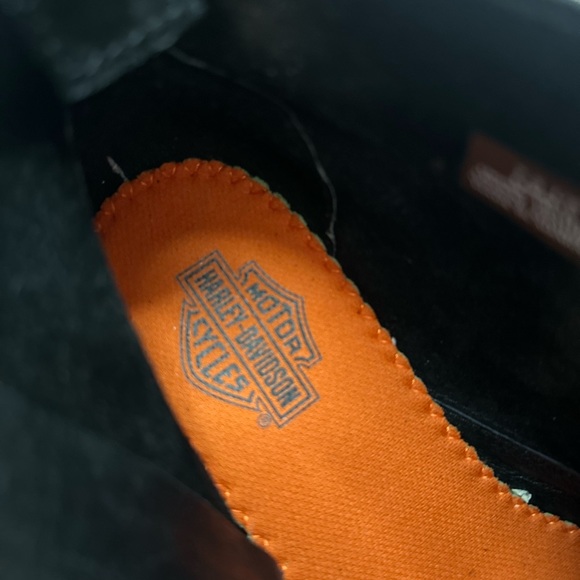 HARLEY-Davidson® Women's Melita Black Suede Leather Ankle Boots - Size:7.5 - Picture 6 of 8